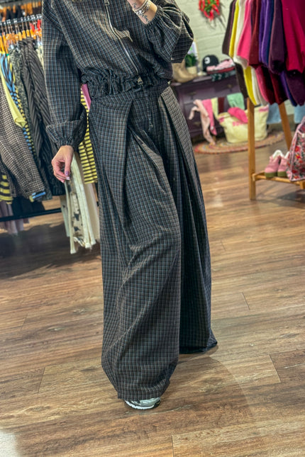 WIDE LEG BROEK AMIE BRUIN