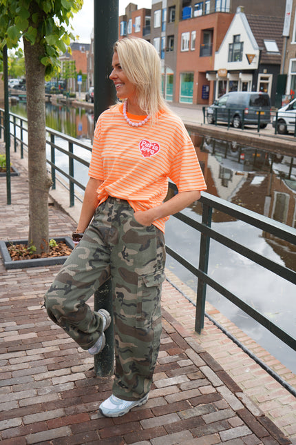 T-SHIRT PARIS LOVE ORANJE