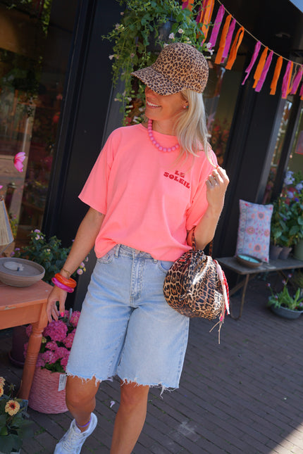 T-SHIRT LE SOLEIL PEACH