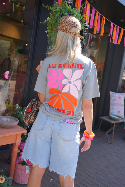 T-SHIRT LE SOLEIL GRIJS