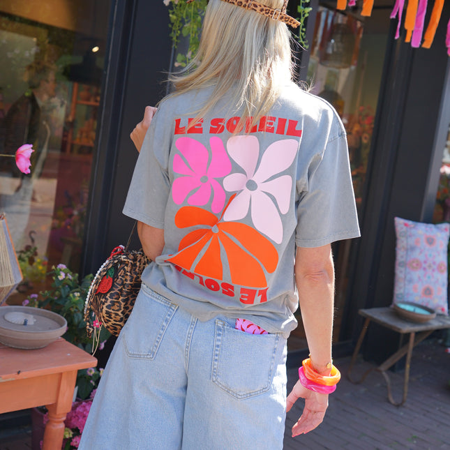 T-SHIRT LE SOLEIL GRIJS