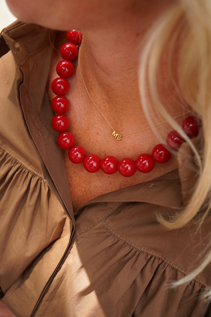 CHUNKY KETTING ROOD