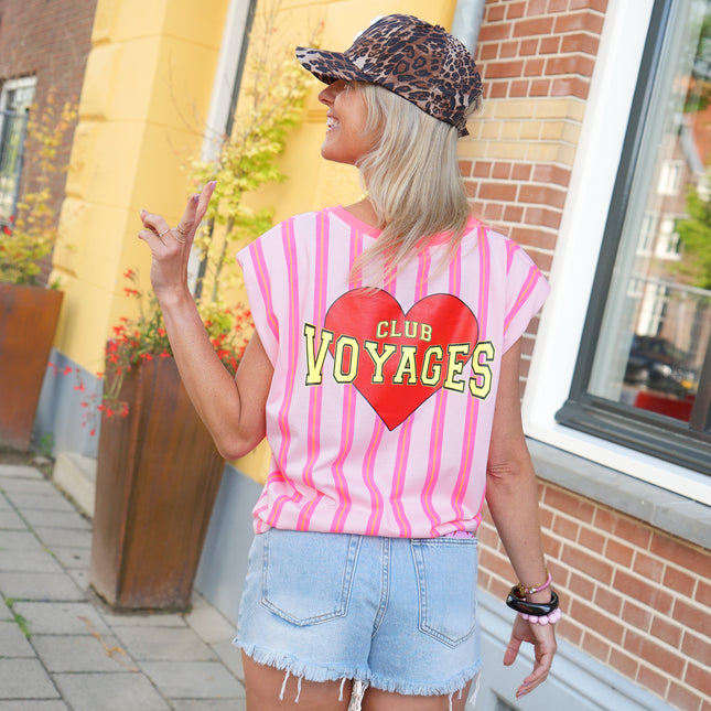 STREEP TOP CLUB VOYAGES ROZE