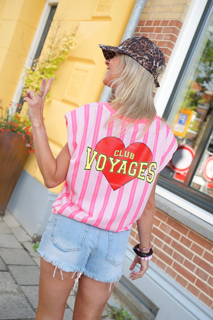 STREEP TOP CLUB VOYAGES ROZE