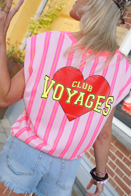 STREEP TOP CLUB VOYAGES ROZE