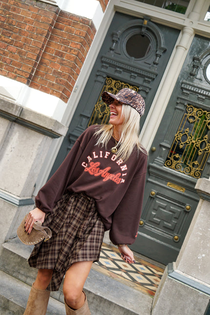 GERUITE SKIRT LUNA BRUIN