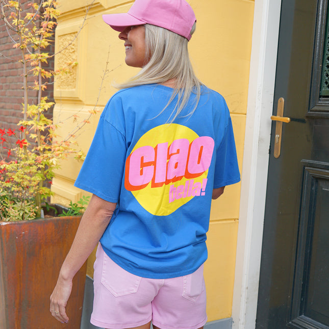 T-SHIRT CIAO BELLA BLAUW