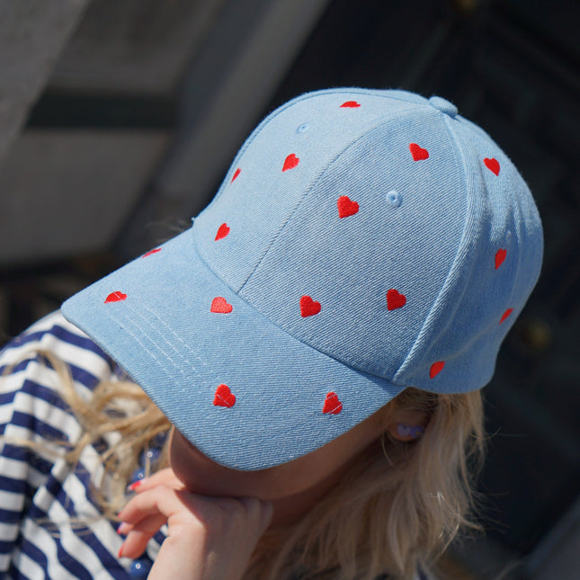 PET HARTJES BLAUW ROOD