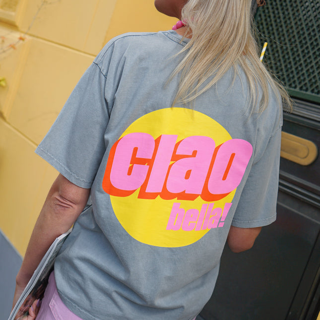 T-SHIRT CIAO BELLA GRIJS