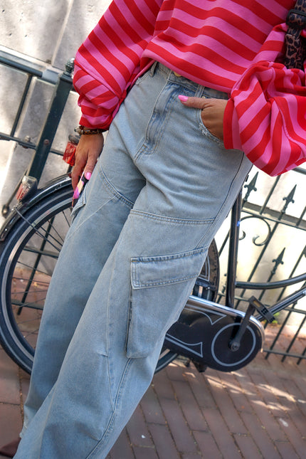 BALLON CARGO JEANS ROXY BLAUW