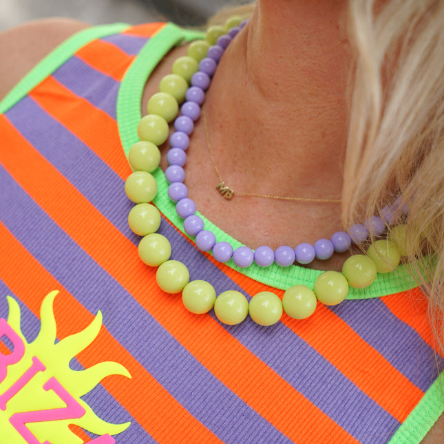 KETTING FLEURIE LILA