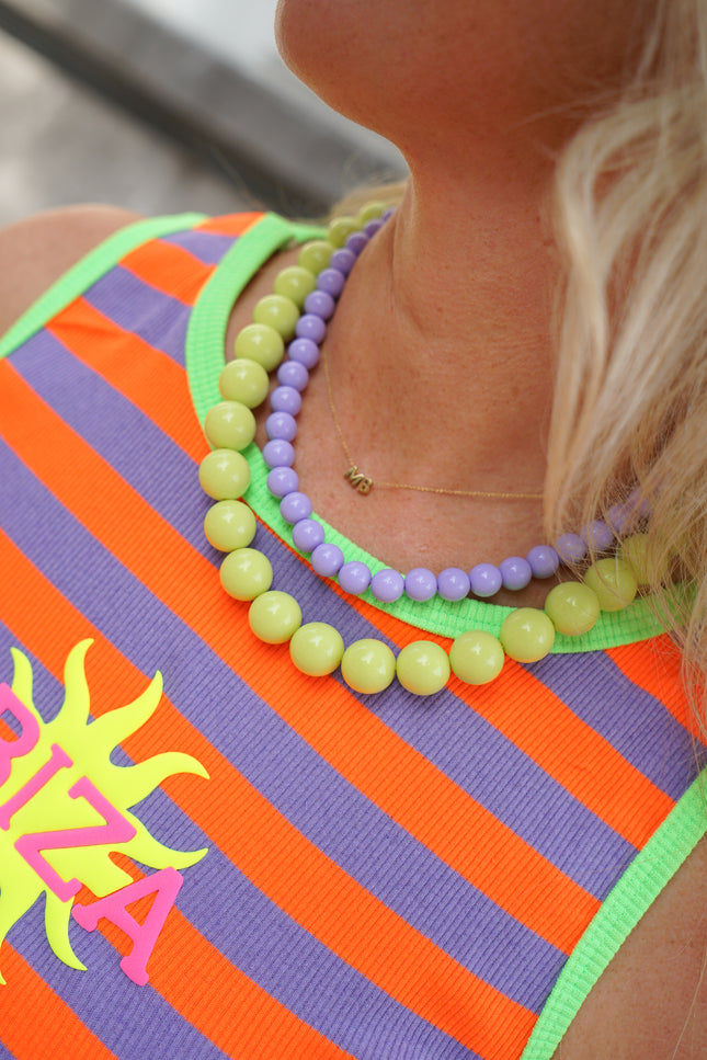 KETTING FLEURIE LILA