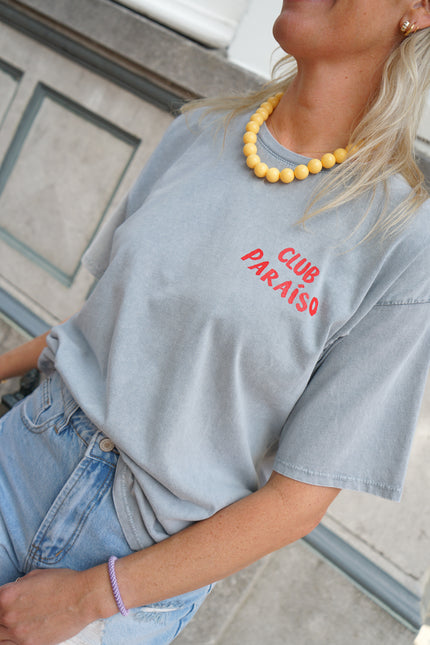 T-SHIRT CLUB PARAISO GRAU
