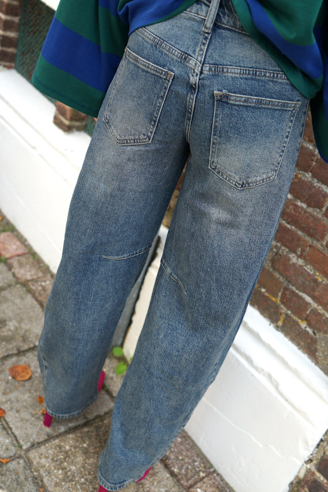 BALLOON JEANS JADA MEDIUM BLUE