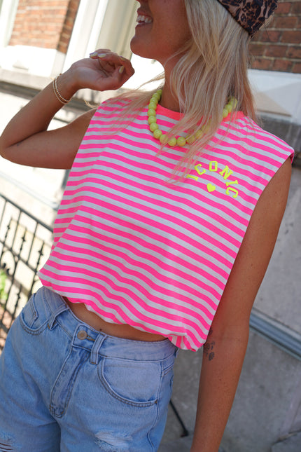 STREEP TOP ICONIC ROZE