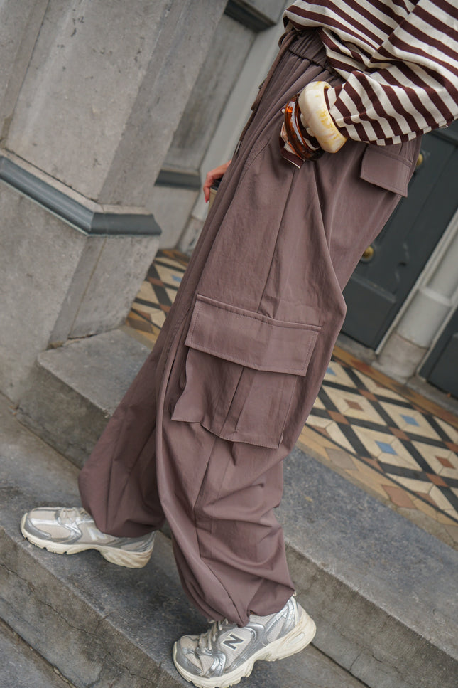 FALLSCHIRM-CARGOHOSE BEIGE