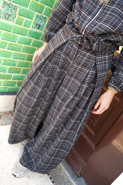 WIDE LEG BROEK AMIE GRIJS