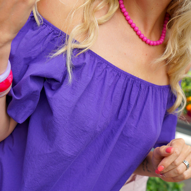 KETTING FLEURIE FUCHSIA