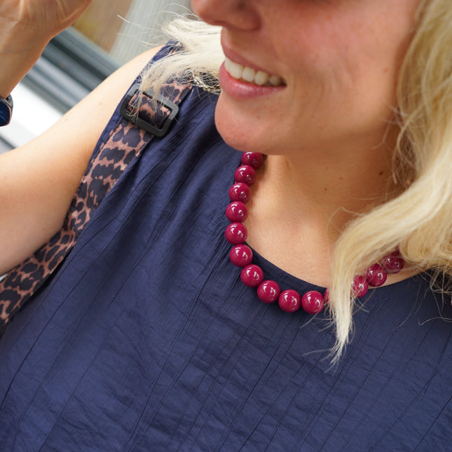 CHUNKY KETTING AUBERGINE