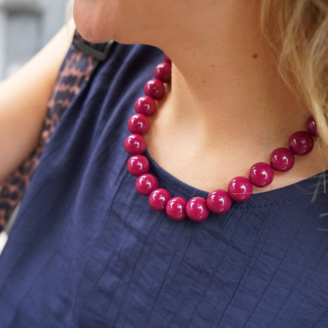 CHUNKY KETTING AUBERGINE