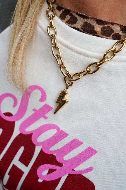 CHUNKY CHAIN KETTING BLIKSEM