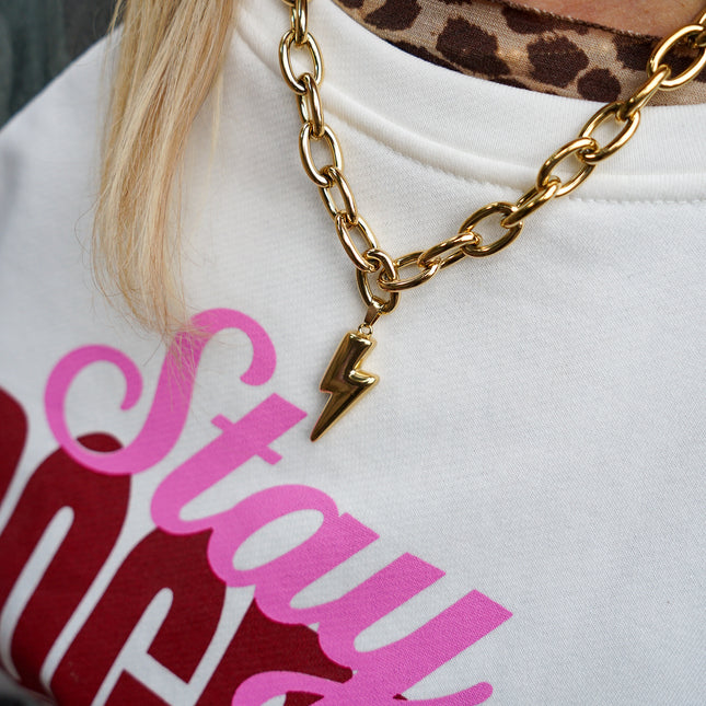 CHUNKY CHAIN KETTING BLIKSEM