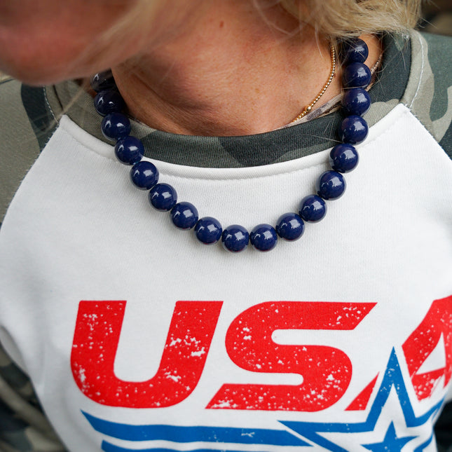 CHUNKY KETTING VEERLE NAVY