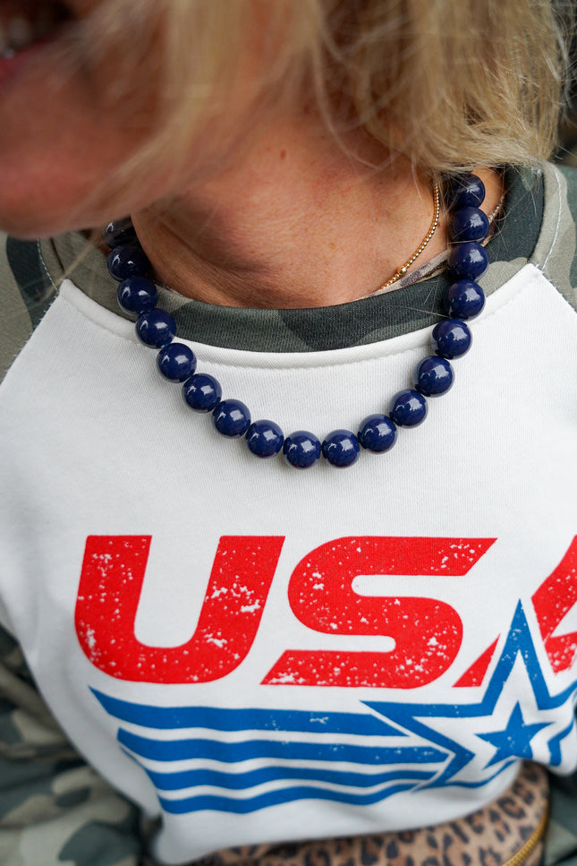CHUNKY KETTING VEERLE NAVY