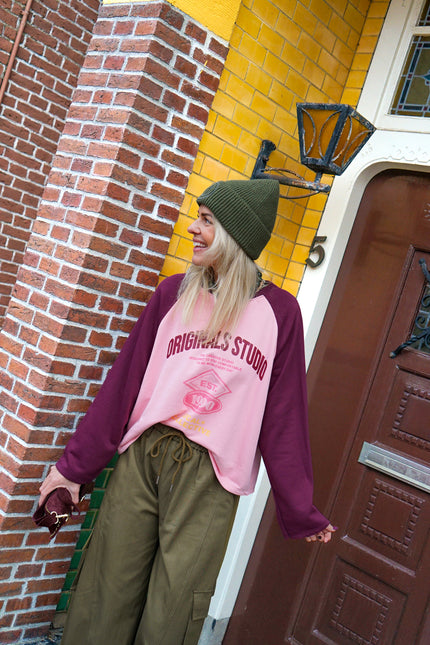 Longsleeve Mirre Roze Aubergine