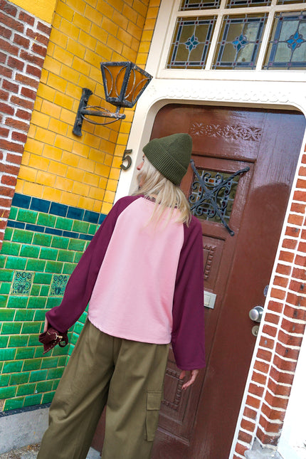Longsleeve Mirre Roze Aubergine