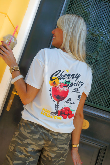 T-SHIRT CHERRY SPRITZ WIT