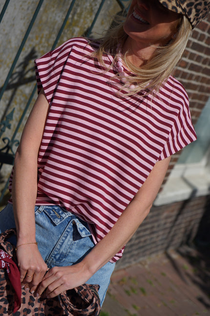 TOP LILY BURGUNDY ROZE