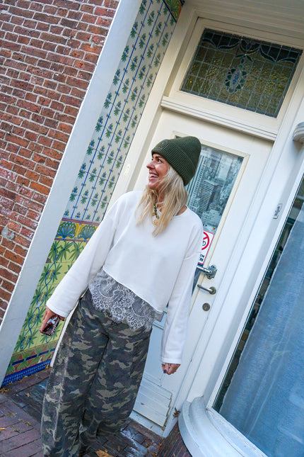 Longsleeve Nienke Wit Lace