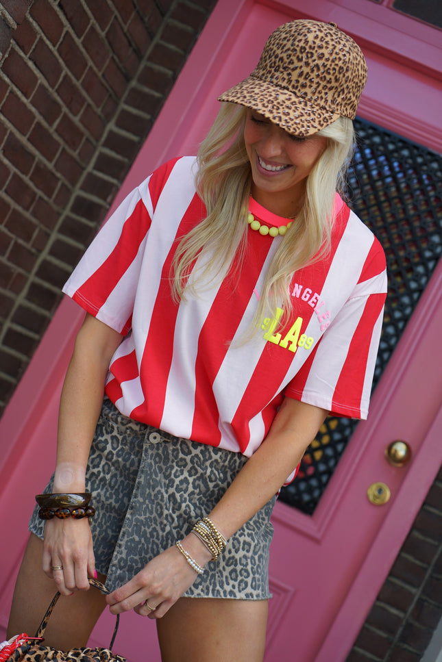STREEP T-SHIRT LOS ANGELES ROOD ROZE