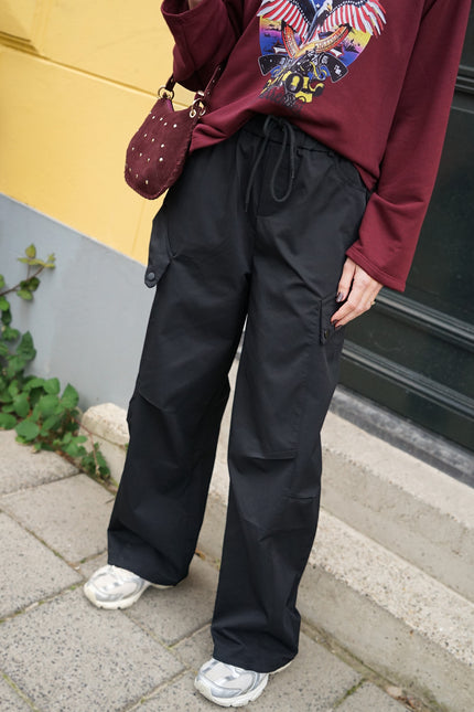 CARGO BROEK YENTE ZWART