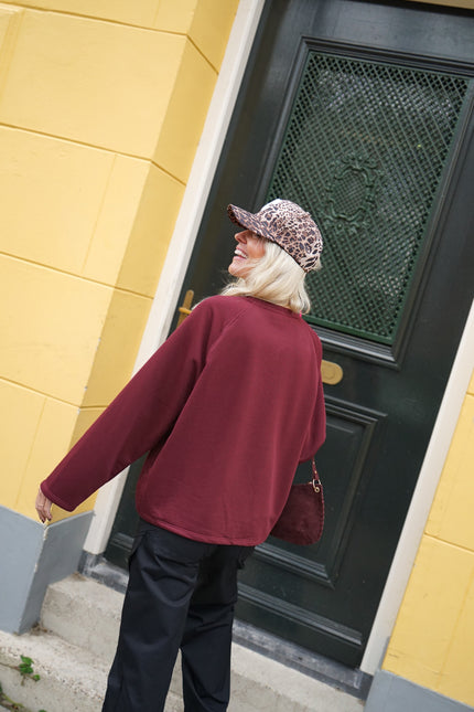 SWEATER NO RETREAT BORDEAUX