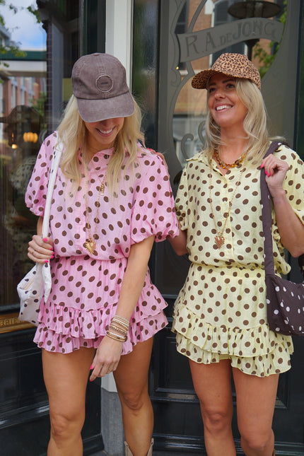 SET DOTS DOLLY BRUIN ROZE