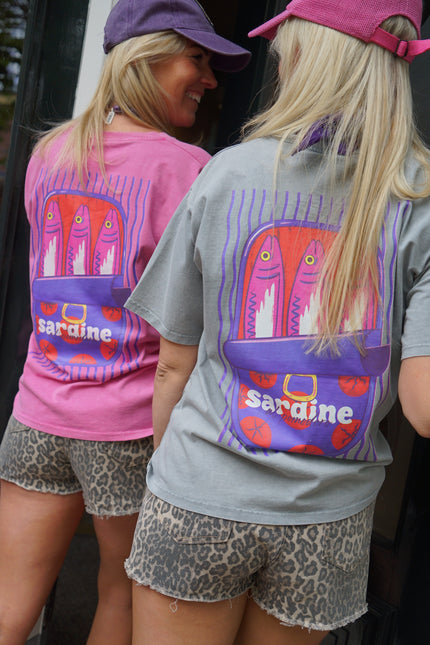T-SHIRT SARDINE GRIJS