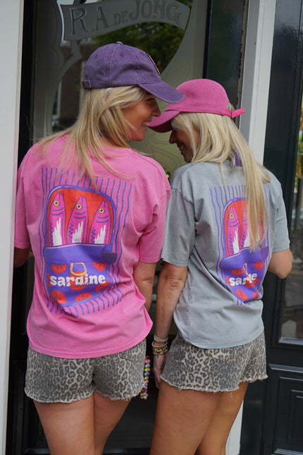 T-SHIRT SARDINE ROZE