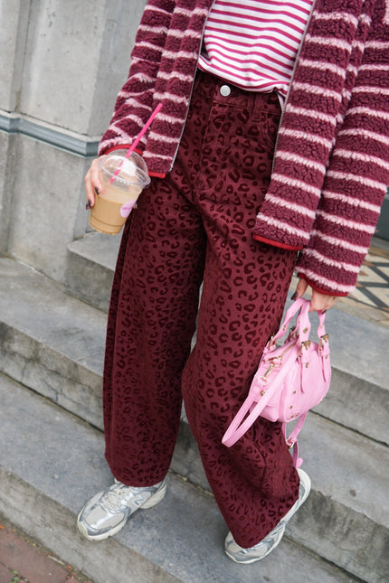CARROT FIT JEANS GUUSJE PANTER BORDEAUX