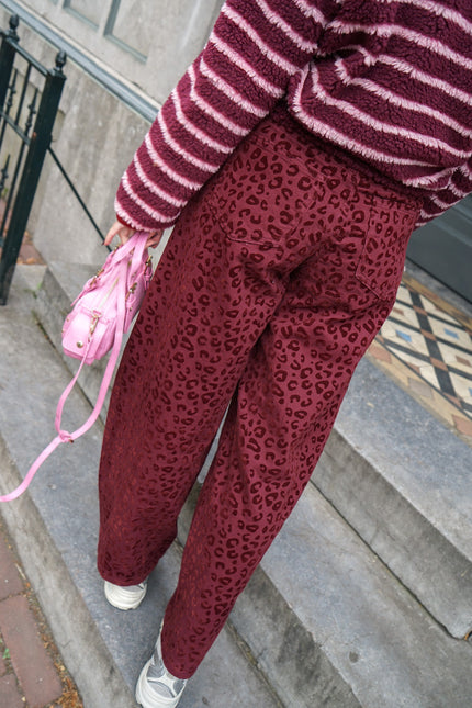 CARROT FIT JEANS GUUSJE PANTER BORDEAUX