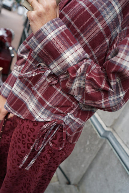 GERUITE BLOUSE WIES BORDEAUX