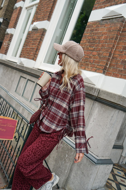 GERUITE BLOUSE WIES BORDEAUX