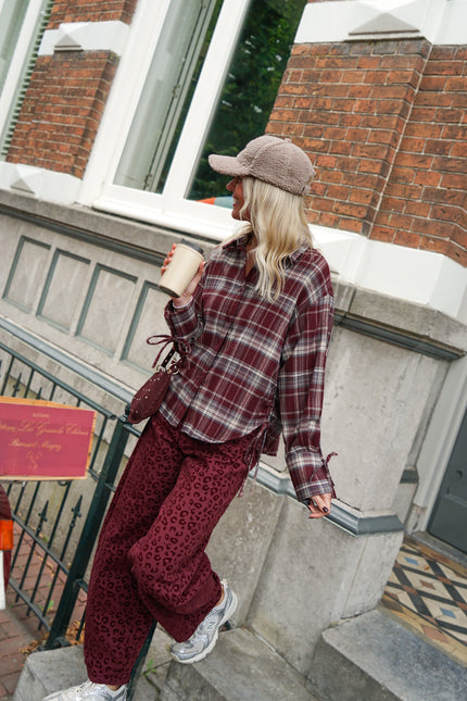 GERUITE BLOUSE WIES BORDEAUX