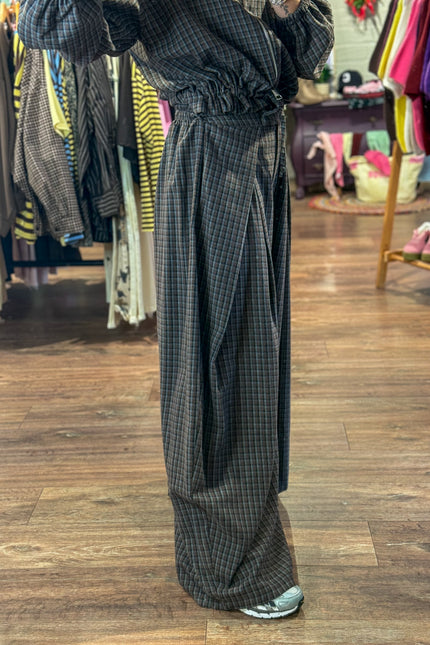 WIDE LEG BROEK AMIE BRUIN