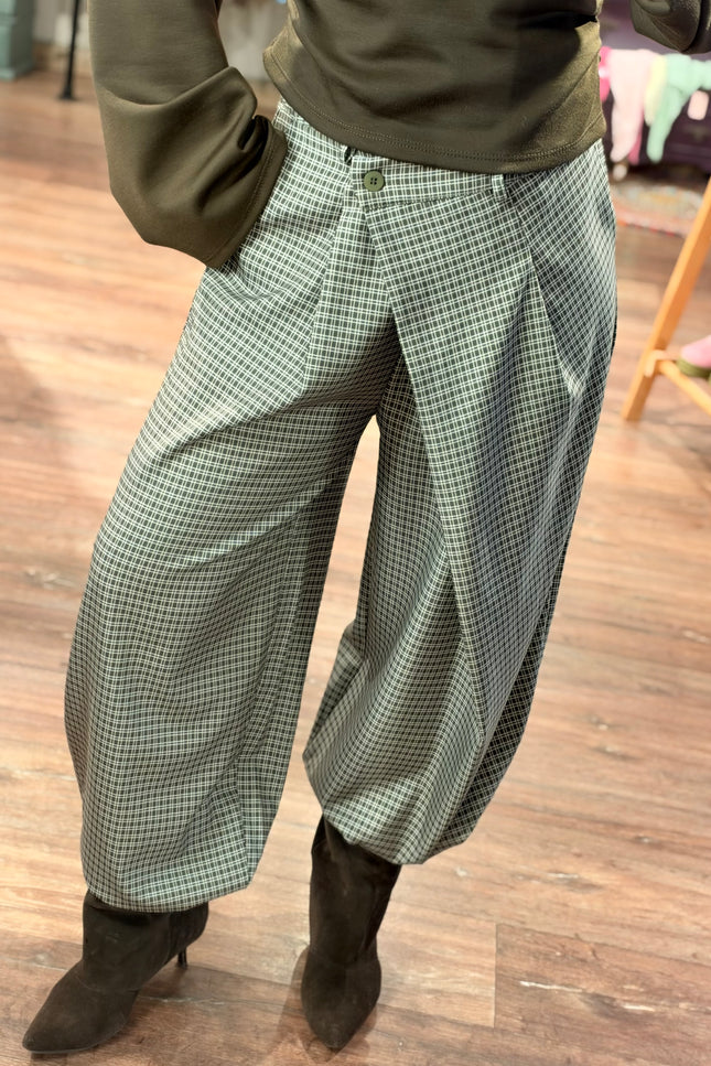 PANTALON GERUIT ELLA GROEN