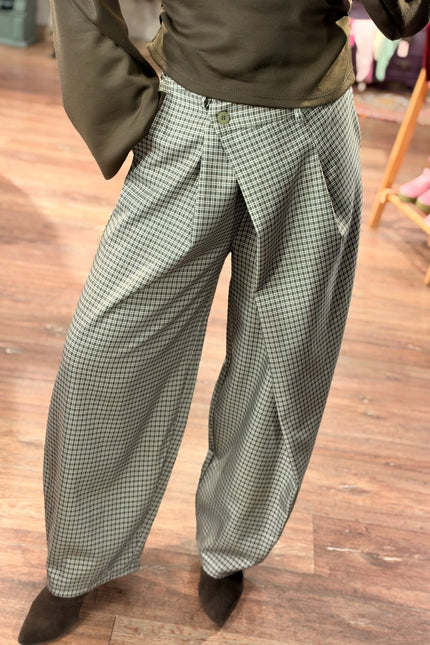 PANTALON GERUIT ELLA GROEN