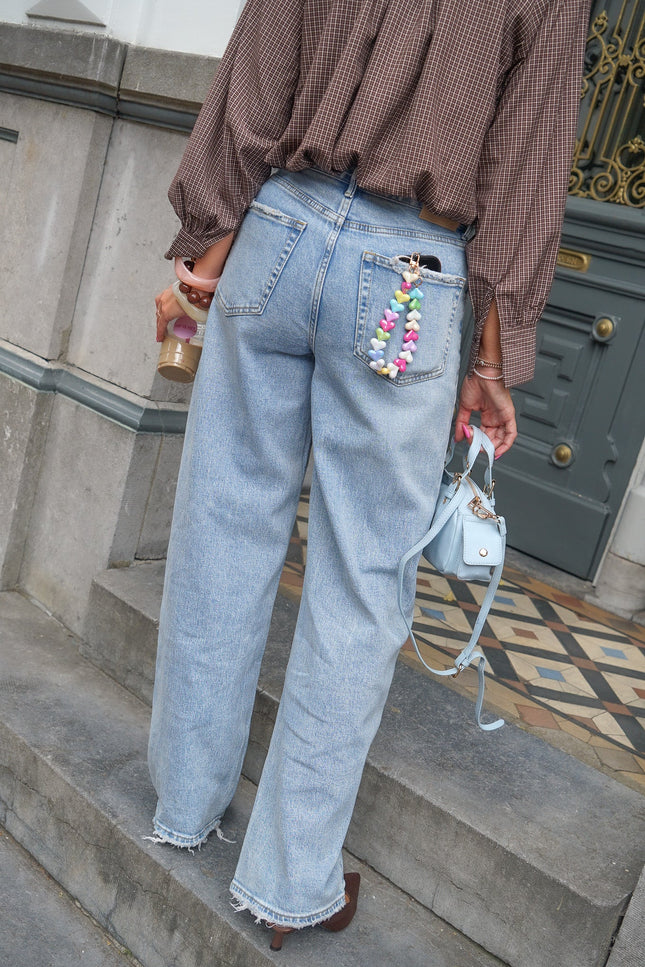 BAGGY JEANS LOOSE FIT RUBY LICHTBLAUW - Hip is het