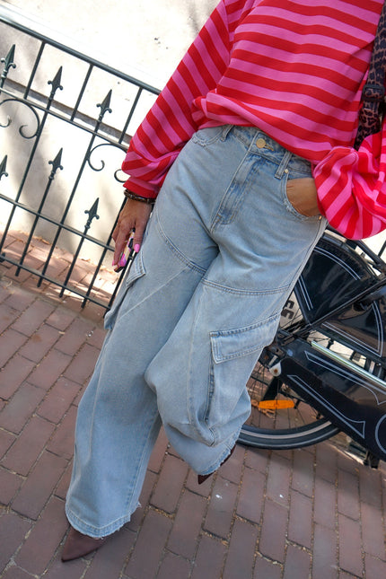 BALLON CARGO JEANS ROXY BLAUW - Hip is het