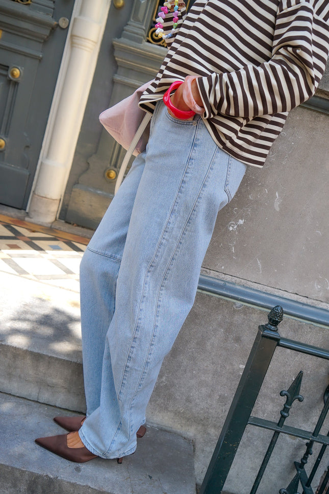 BALLON JEANS LAURA BLAUW - Hip is het